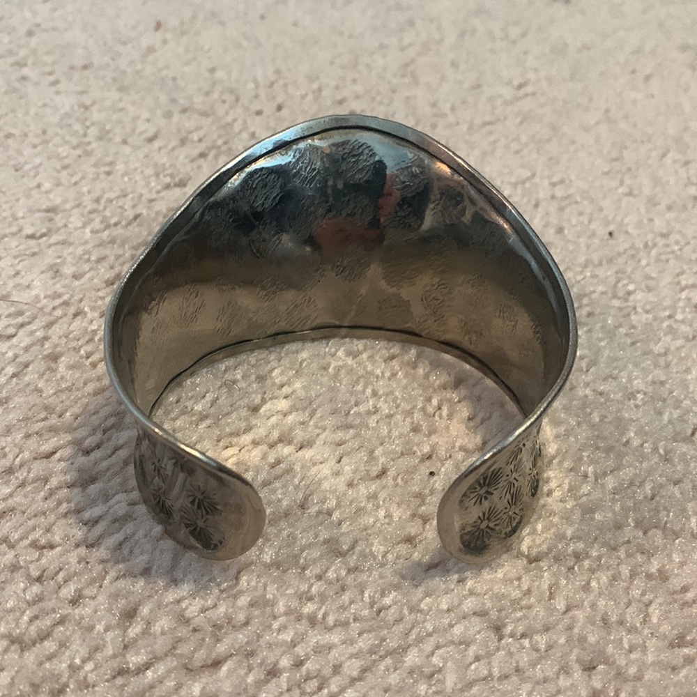 Authentic Silver Moroccan Cuff Bracelet - image 2